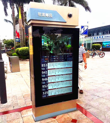China Quiosco al aire libre 65&quot; de la pantalla táctil de la caja metálica exhibición dual de la publicidad de Wifi del autobús del taxi de Android proveedor