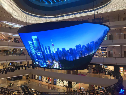 China Peso ligero ultra delgado transparente de la pantalla LED de la función multi para los centros comerciales proveedor