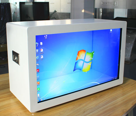 China Pantalla LCD táctil transparente de Windows, tarjeta del SD de la exhibición de la publicidad del LCD proveedor