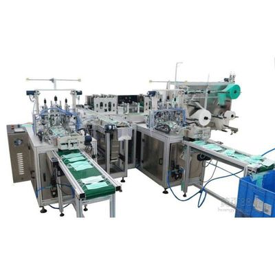 China L mascarilla quirúrgica de la forma que hace el alto nivel de la máquina de la automatización proveedor