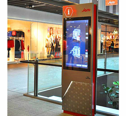 China Terminal de servicio interactivo del quiosco/del uno mismo de Wayfinding del centro comercial con la ayuda multilingüe multi proveedor