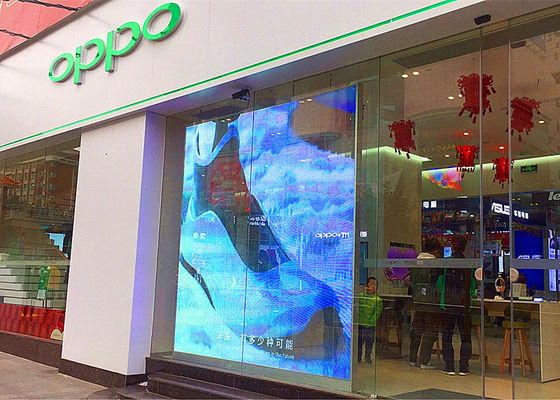 China CE interior transparente de la ventana de cristal del control de WiFi de la pantalla de la pantalla LED aprobado proveedor